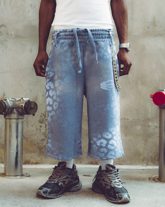 BLUE 3/4 FORTSATTA SHORTS