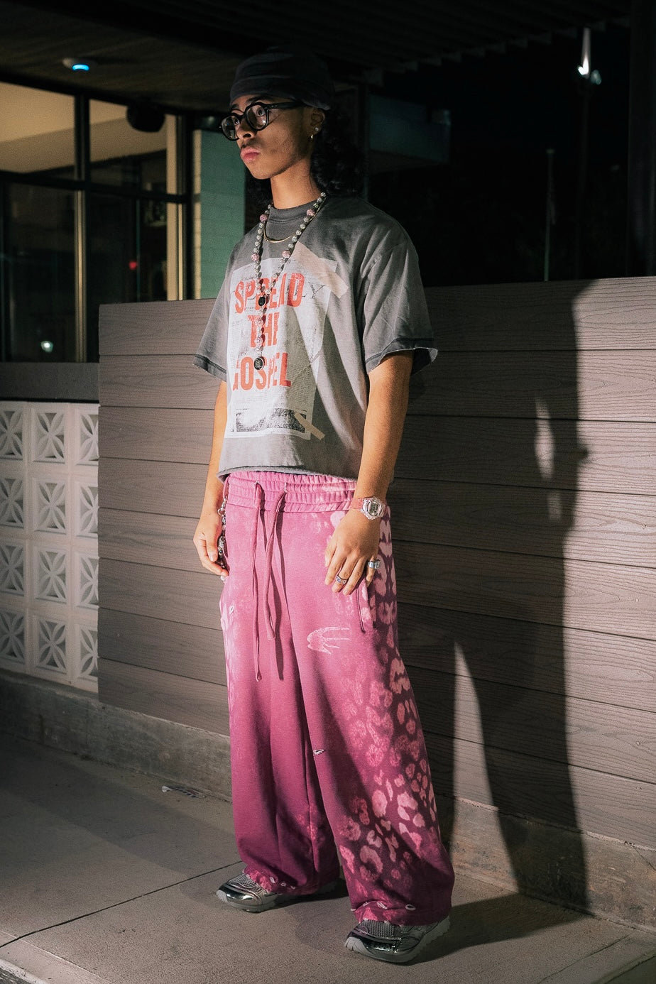 Pink Panther fade Sweats