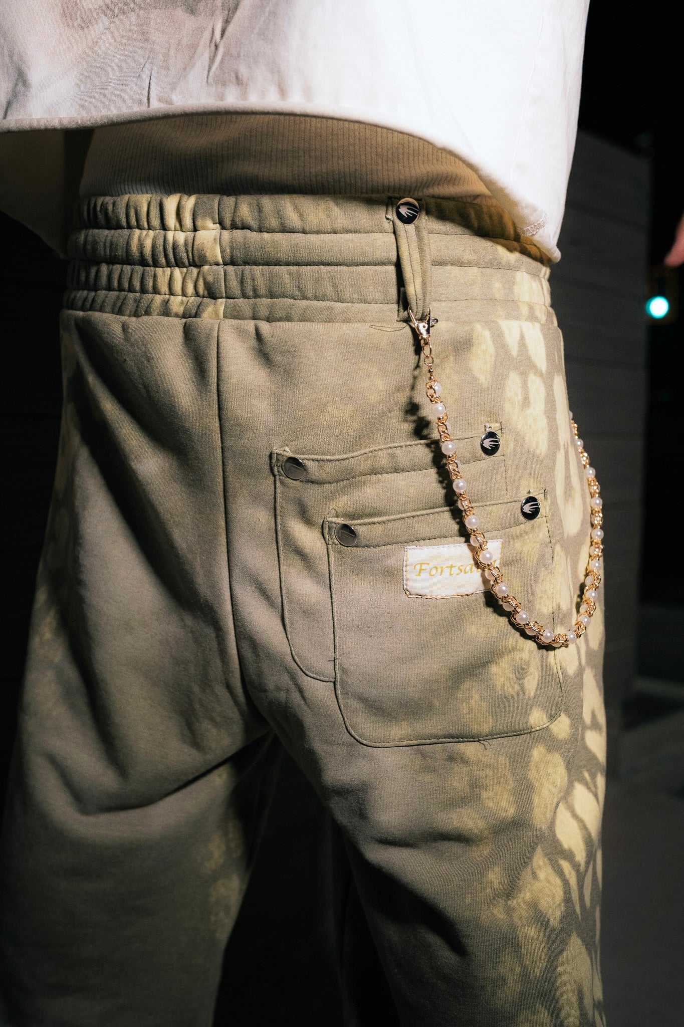 Green Panther fade Sweats