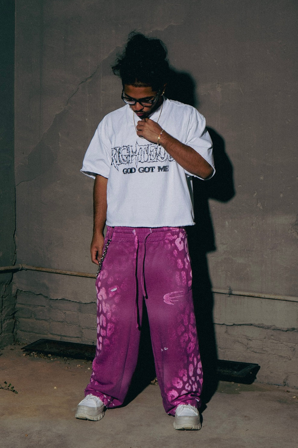 Pink Panther fade Sweats